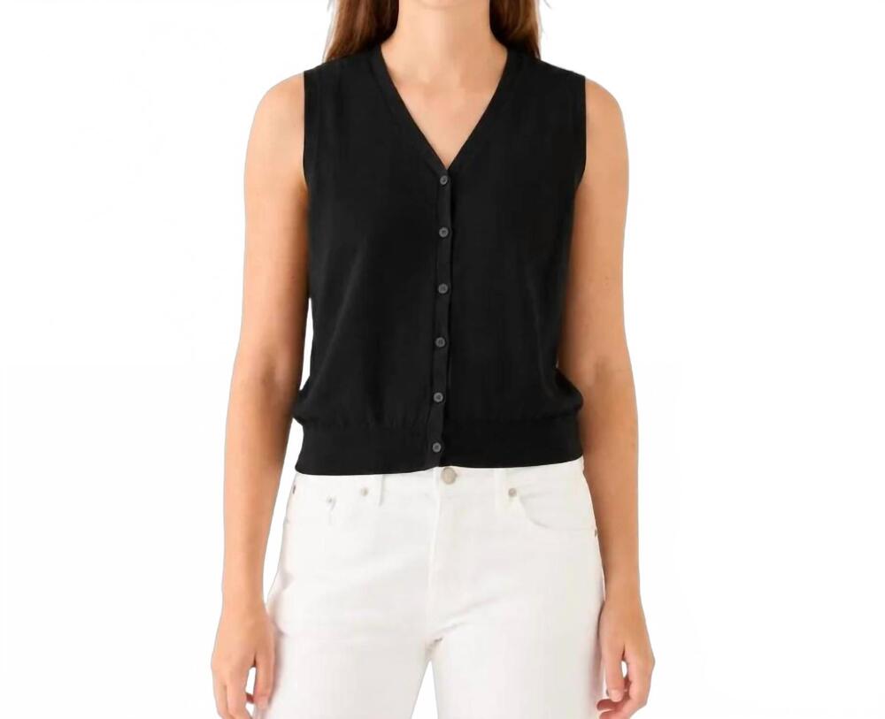 NEW DEMYLEE NEW YORK mavis cotton top in black